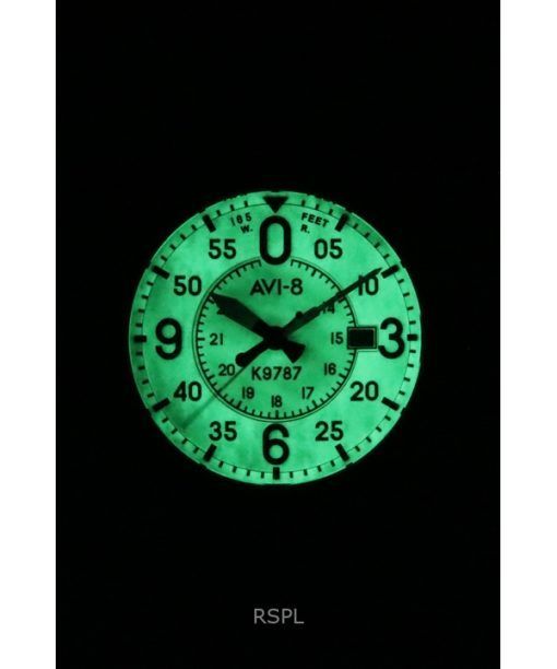 AVI-8 Spitfire Smith Oxidized Bronze Brown Leather Strap Grey Luminous Dial Automatic AV-4090-07 Men's Watch