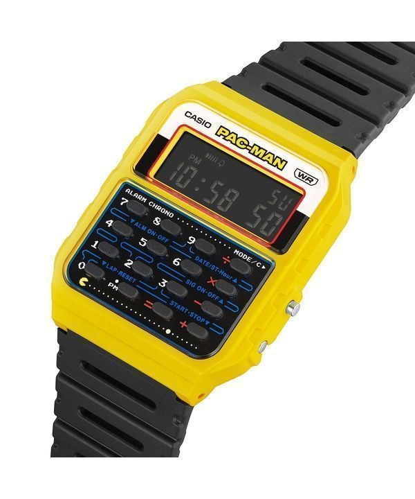 Casio Standard Digital PAC-MAN Collaboration Bio-Based Resin Strap Quartz CA-53WPC-1B Unisex Watch