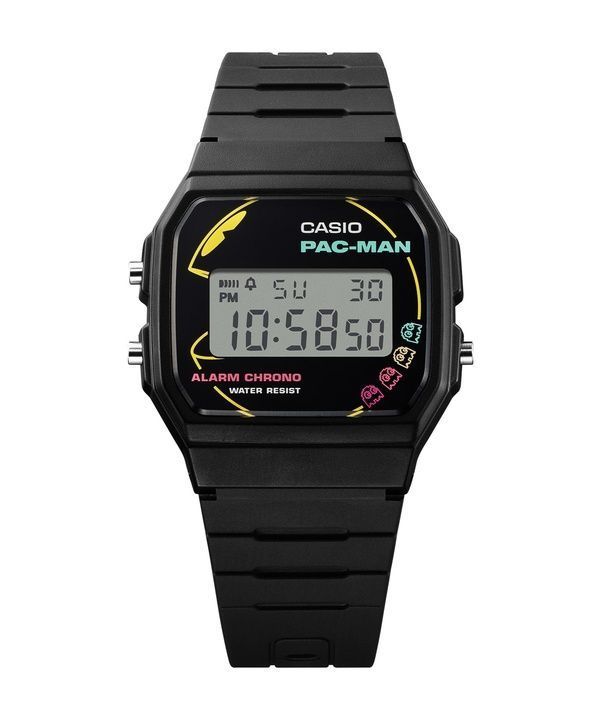 Casio Standard Digital PAC-MAN Collaboration Bio-Based Resin Strap Quartz F-91WPC-1A Unisex Watch