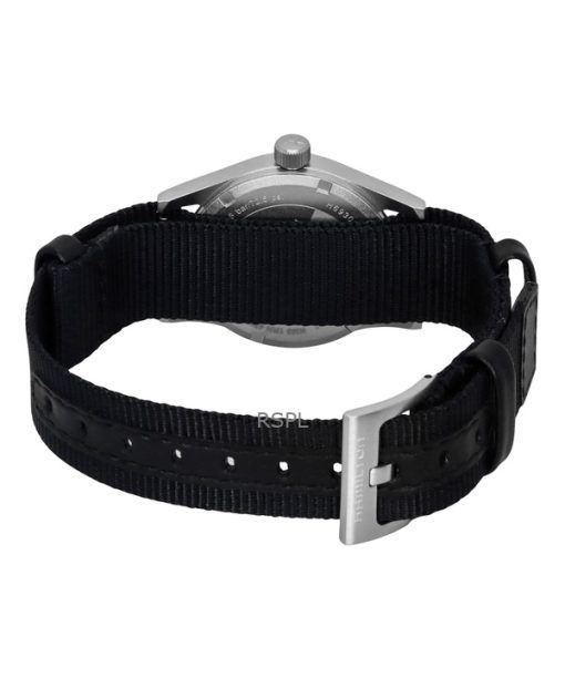 Hamilton Khaki Field Textile Strap Black Dial Quartz H69301430 Unisex Watch
