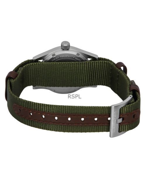 Hamilton Khaki Field Textile Strap Black Dial Quartz H69301930 Unisex Watch