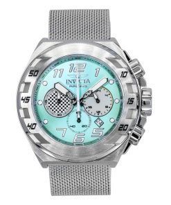 Invicta Racing Stainless Steel Turquoise Dial Quartz 47202 Men's Watch