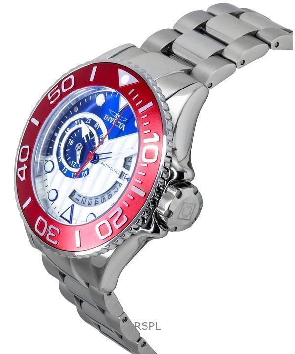 Invicta Grand Diver Stainless Steel Blue And Silver Dial Automatic 47545 300M Men's Watch