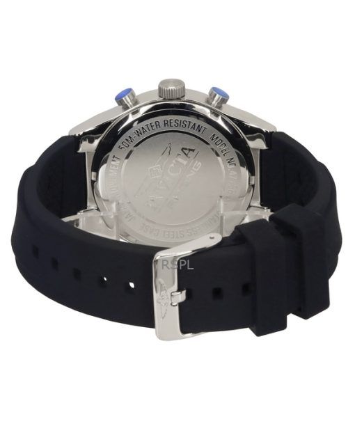 Invicta Racing Chronograph Silicone Strap White Dial Quartz 47736 Men's Watch
