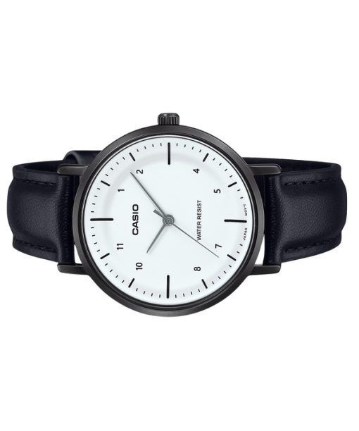 Casio Standard Analog Leather Strap White Dial Quartz LTP-VT03BL-7B Women's Watch