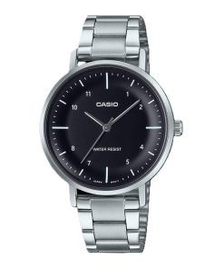 Casio Standard Analog Stainless Steel Black Dial Quartz LTP-VT03D-1B Women's Watch