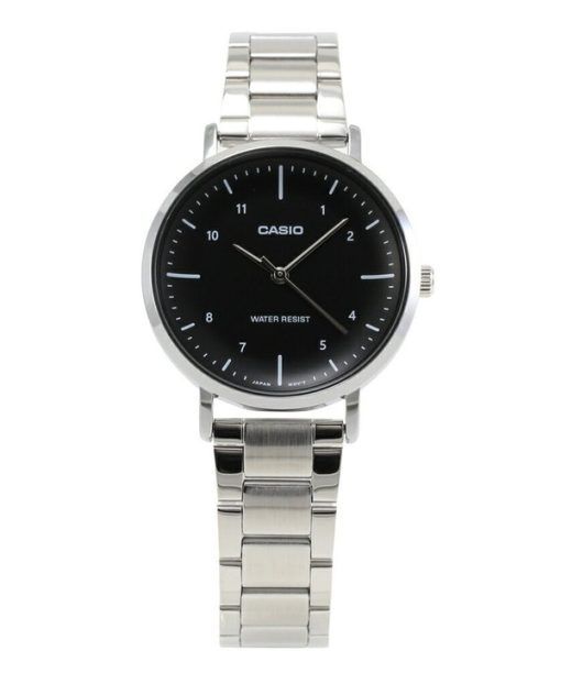 Casio Standard Analog Stainless Steel Black Dial Quartz LTP-VT03D-1B Women's Watch