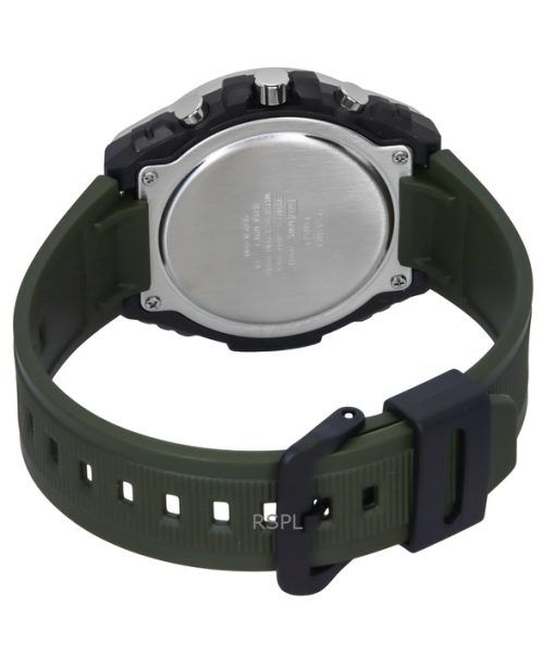 Casio Standard Analog Chronograph Resin Strap Green Dial Quartz MWA-300H-3AV 100M Men's Watch