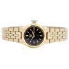 Refurbished Seiko 5 Gold Tone Stainless Steel Black Dial Automatic 21 Jewels SYMA06K1 Women's Watch