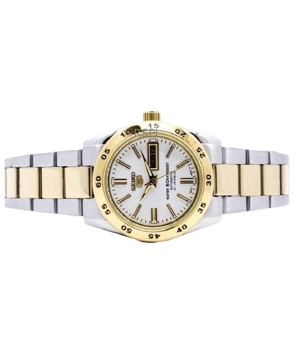 Refurbished Seiko 5 Sports Two Tone Stainless Steel Silver Dial Automatic SYMG42K1 Women's Watch