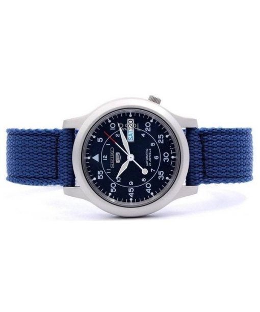 Refurbished Seiko 5 Nylon Strap Blue Dial Automatic 21 Jewels SNK807K2 Men's Watch