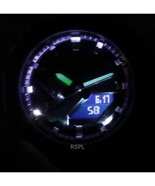 Refurbished Casio G-Shock Analog Digital Resin Strap Green Dial Quartz GM-2100B-3A 200M Men's Watch