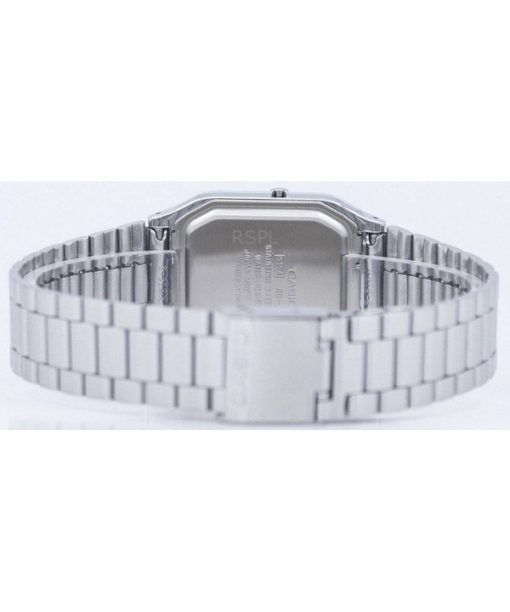 Refurbished Casio Vintage Analog Digital Stainless Steel Black Dial AQ-230A-1DHDF Unisex Watch