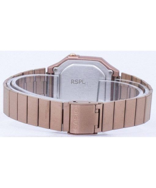 Refurbished Casio Vintage Digital Rose Gold Tone Stainless Steel Quartz B650WC-5A Unisex Watch