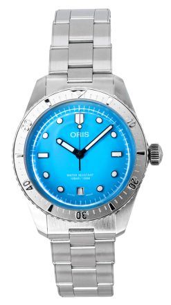 Oris Divers Sixty-Five Cotton Candy Stainless Steel Blue Dial Automatic 01-733-7771-4055-07-8-19-18 100M Unisex Watch