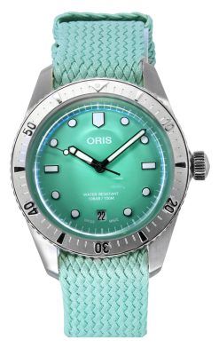 Oris Divers Sixty-Five Cotton Candy Mint Green Dial Automatic 01-733-7771-4057-07-3-19-03S 100M Unisex Watch