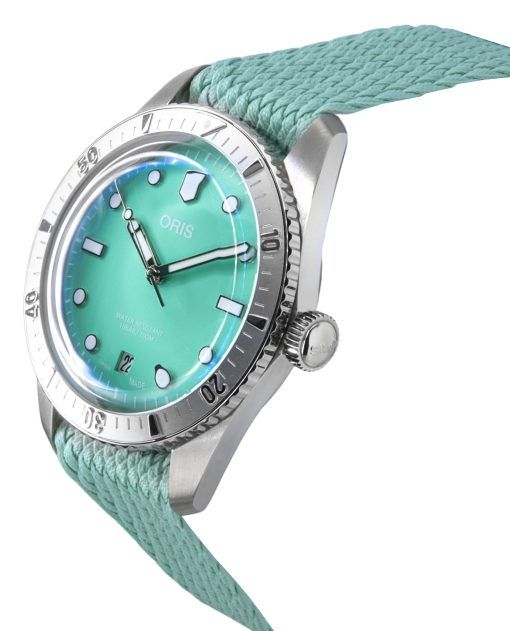 Oris Divers Sixty-Five Cotton Candy Mint Green Dial Automatic 01-733-7771-4057-07-3-19-03S 100M Unisex Watch