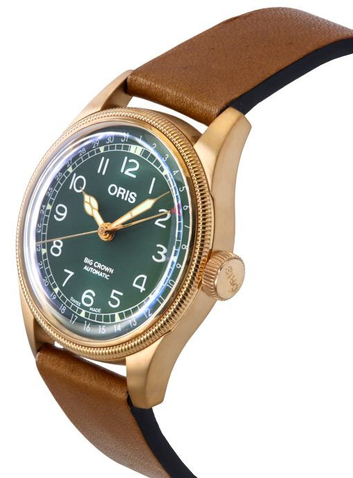 Oris Big Crown Pointer Date 80th Anniversary Edition Green Dial Automatic 01-754-7741-3167-07-5-20-58BR Men's Watch