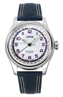 Oris Hank Aaron Limited Edition Leather Strap White Dial Automatic 01-754-7785-4081-Set Unisex Watch With Gift Set