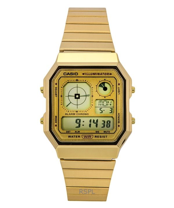 Casio Vintage Digital Stainless Steel Quartz A130WEG-9A Unisex Watch