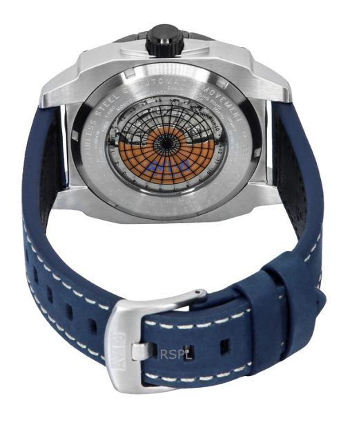 AVI-8 Hawker Hunter Atlas GMT Retro Blue Dial Automatic AV-4122-05 Men's Watch