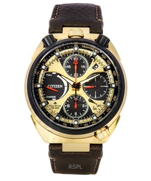 Citizen Promaster Tsuno Chronograph Limited Edition Gold And Black Dial Eco-Drive Diver's AV0072-01X 200M Men's Watch