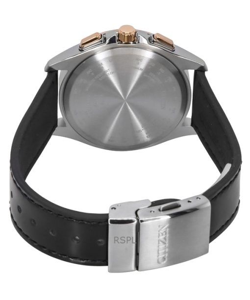 Citizen Attesa Radio-Controlled Leather Strap Grey Dial Eco-Drive BY1004-17X 100M Men's Watch