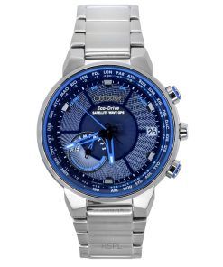 Citizen Eco-Drive Perpetual Satellite GPS Stainless Steel Blue Dial CC3030-53L 100M Men's Watch