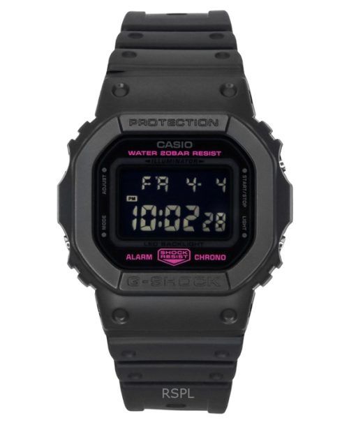 Casio G-Shock Digital Pink Ribbon Bio-Based Resin Strap Quartz DW-5600PK-1 200M Women's Watch