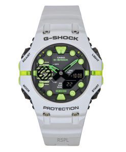 Casio G-Shock Analog Digital Smartphone Link Resin Strap Grey Dial Quartz GA-B001MW-8A 200M Men's Watch