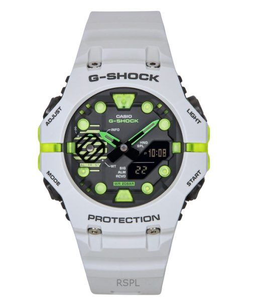 Casio G-Shock Analog Digital Smartphone Link Resin Strap Grey Dial Quartz GA-B001MW-8A 200M Men's Watch
