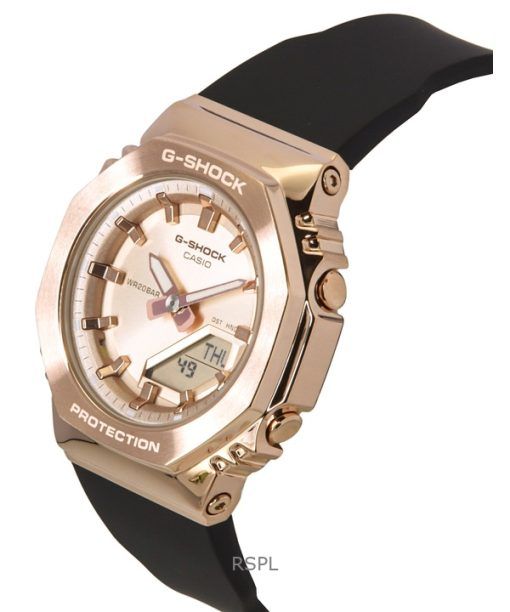 Casio G-Shock Analog Digital Bio-Based Resin Strap Gold Dial Quartz GM-S2110PG-1A4 200M Women's Watch