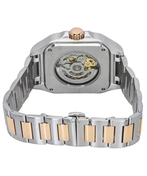 Ingersoll The Ollie Two Tone Stainless Steel Grey Skeleton Dial Automatic I14502 Men's Watch