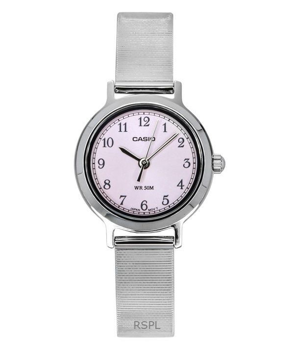 Casio Standard Analog Stainless Steel Pink Dial Quartz LTP-B170D-4BV Women's Watch