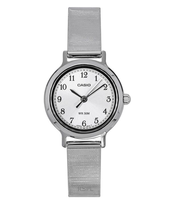 Casio Standard Analog Stainless Steel Silver Dial Quartz LTP-B170D-7BV Women's Watch