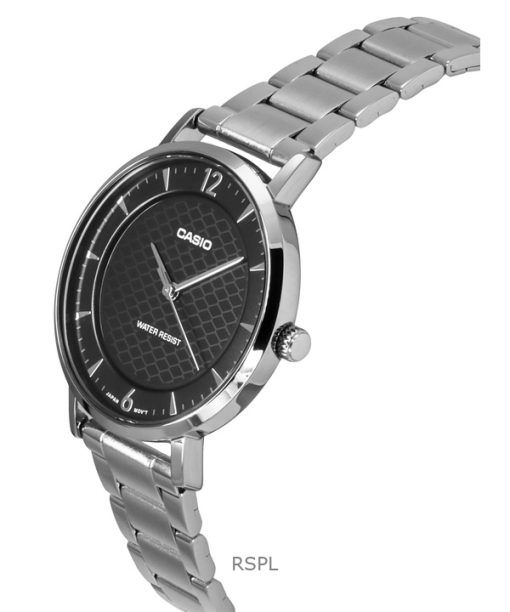 Casio Standard Analog Stainless Steel Black Dial Quartz LTP-VT04D-1A Women's Watch