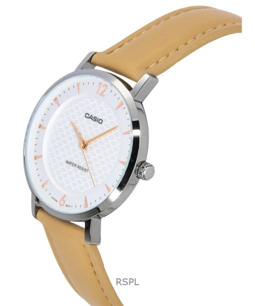 Casio Standard Analog Leather Strap Cream Dial Quartz LTP-VT04L-7A1 Women's Watch