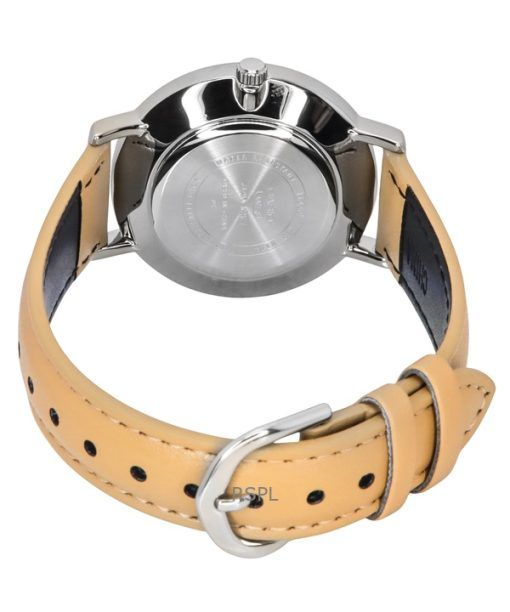 Casio Standard Analog Leather Strap Cream Dial Quartz LTP-VT04L-7A1 Women's Watch