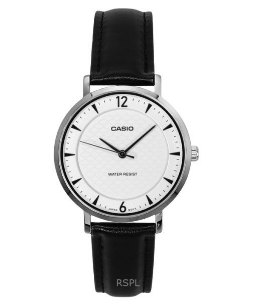 Casio Standard Analog Leather Strap White Dial Quartz LTP-VT04L-7A2 Women's Watch