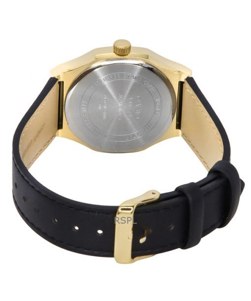 Casio Standard Analog Leather Strap Black Dial Quartz MTP-E735GL-1AV Men's Watch