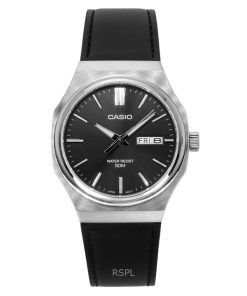 Casio Standard Analog Leather Strap Grey Dial Quartz MTP-E735L-8AV Men's Watch