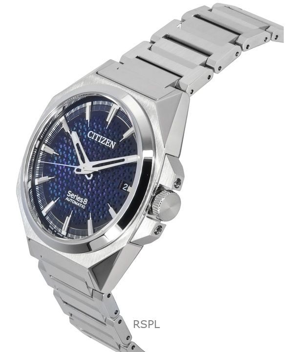Citizen Series 8 Stainless Steel Blue And Black Dial Automatic NA1010-84X 100M Men's Watch