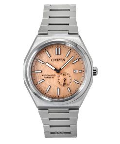 Citizen Zenshin Super Titanium Orange Dial Automatic NJ0180-80Z 100M Men's Watch