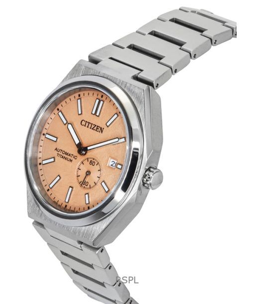Citizen Zenshin Super Titanium Orange Dial Automatic NJ0180-80Z 100M Men's Watch