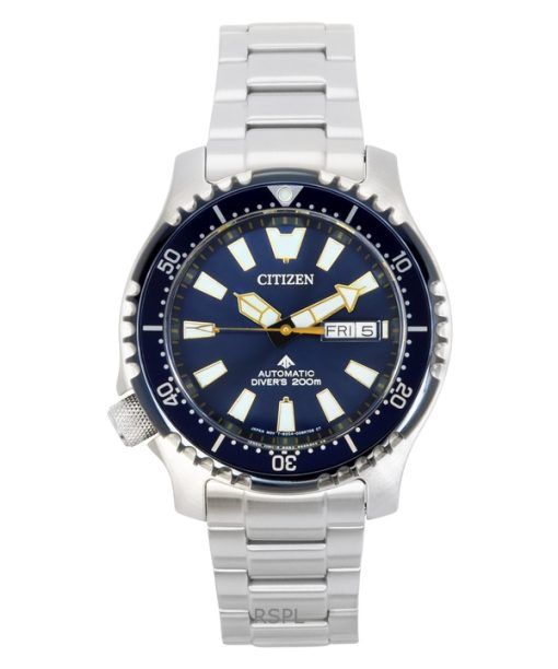 Citizen Promaster Stainless Steel Blue Dial Automatic Diver's NY0166-60L 200M Men's Watch