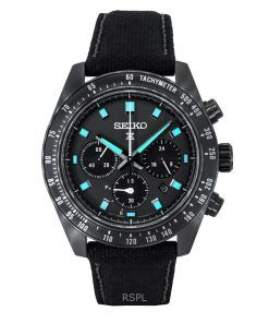 Seiko Prospex Black Series Night Vision Speedtimer Chronograph Black Dial Solar SSC923P1 100M Men's Watch