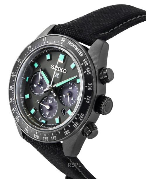 Seiko Prospex Black Series Night Vision Speedtimer Chronograph Black Dial Solar SSC923P1 100M Men's Watch