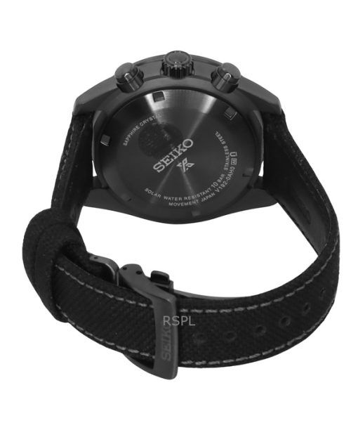 Seiko Prospex Black Series Night Vision Speedtimer Chronograph Black Dial Solar SSC923P1 100M Men's Watch