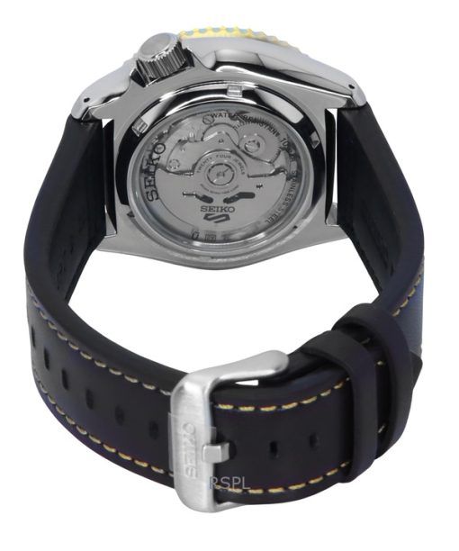 Seiko 5 Sports SKX GMT Leather Strap Brown Dial Automatic SSK036K1 100M Men's Watch