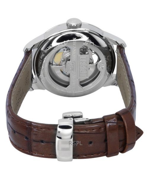 Tissot Le Locle Powermatic 80 Leather Strap Open Heart Silver Dial Automatic T006.407.16.033.01 Men's Watch